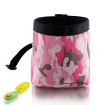 Dog Treat Pouch - Training Bag With Snacks and Toys and Poop Bag Dispenser Carriers - Professional Quality Training Pouch - Pink