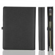 Business Portfolio with Removable 8GB USB Drive, Card holder, Document Holder, A5 Writing Note - Black